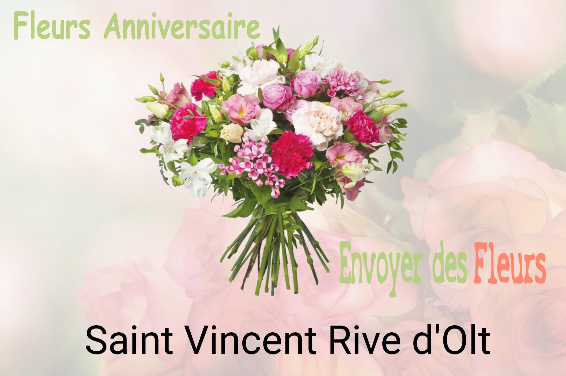 Bouquet de fleurs d’anniversaire livré à Saint-Vincent-Rive-d'Olt