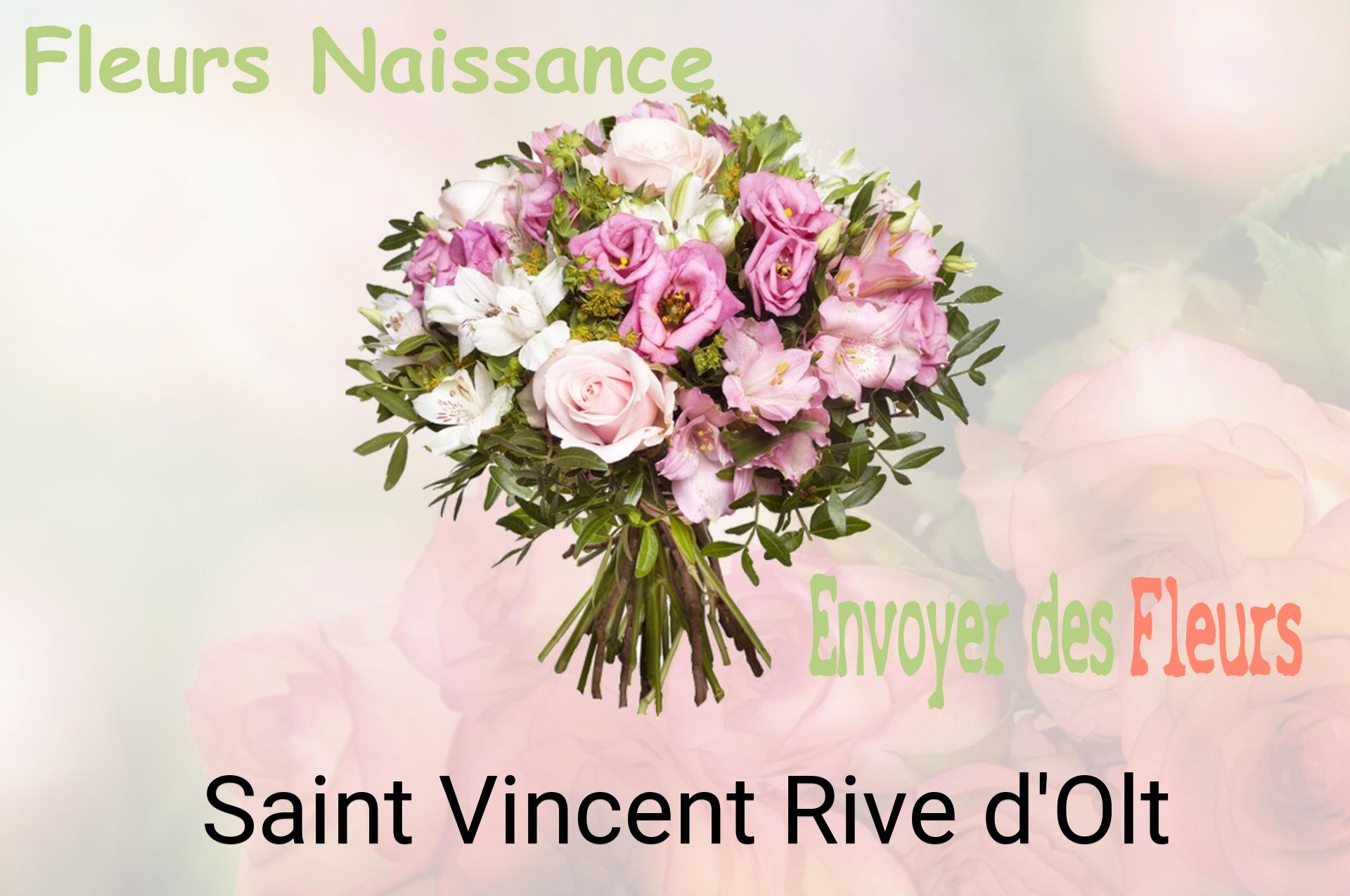 Bouquet de fleurs de naissance livré à Saint-Vincent-Rive-d'Olt
