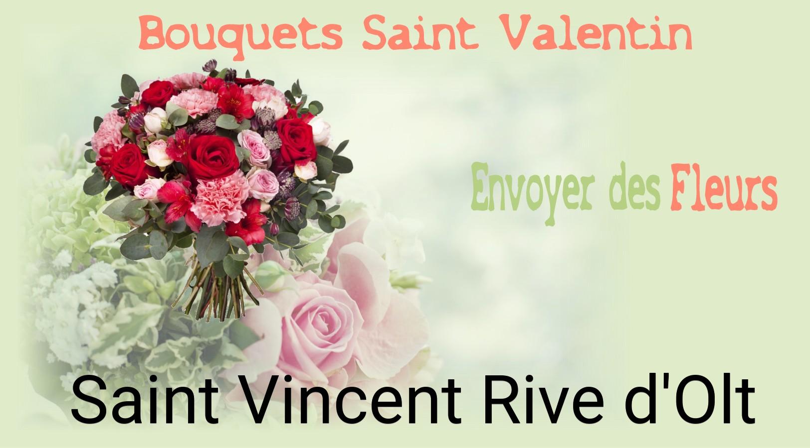 Roses de Saint-Valentin livrées à Saint-Vincent-Rive-d'Olt